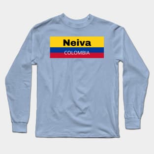 Neiva City in Colombia Flag Long Sleeve T-Shirt